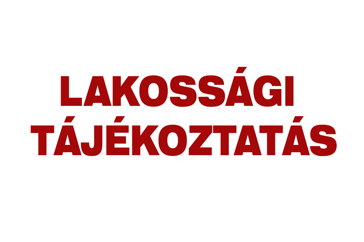 Lakossági tájékoztatás (2022. március 25.)